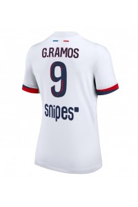 Paris Saint-Germain Goncalo Ramos #9 Jalkapallovaatteet Naisten Vieraspaita 2025-26 Lyhythihainen